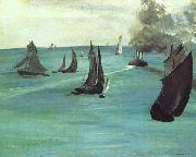 Edouard Manet The Beach at Sainte Adresse oil painting artist